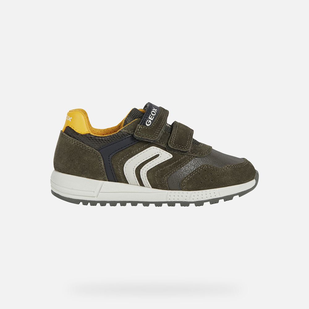 Geox Sneakers Olive Alben - Geox Boys Shoes - KPESOJ894